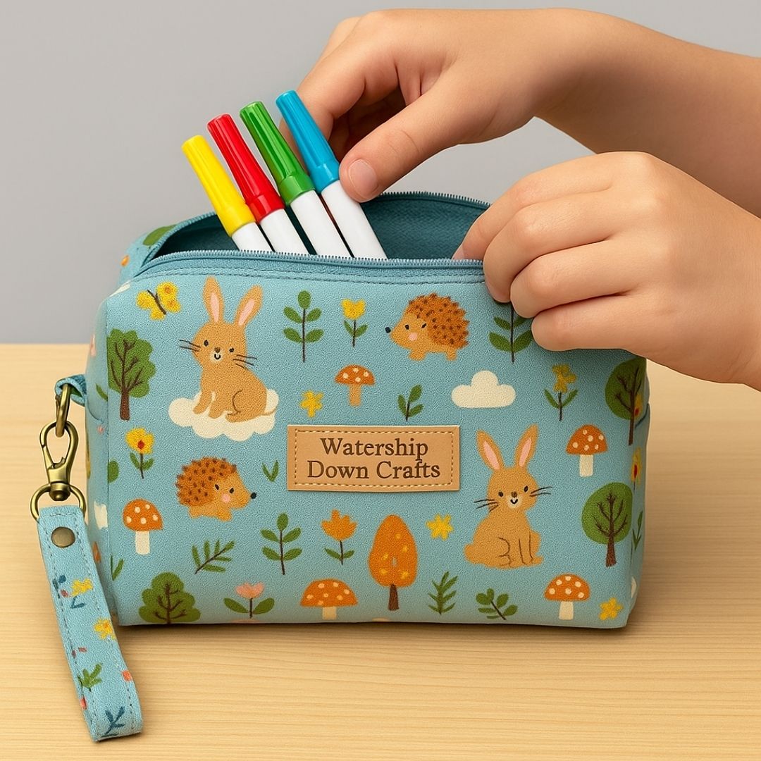 Boxed Zipper Pouch Tutorial – No Turning Gap, No Binding, No Hand Sewing