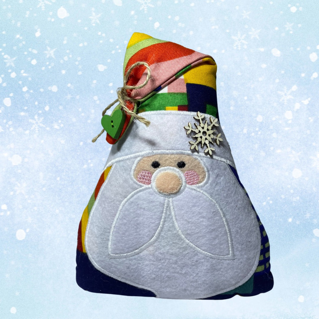 Multi coloured handmade Santa