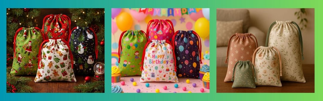 How to Make a Simple Drawstring Gift Bag (Beginner-Friendly Sewing Project)