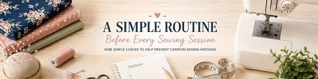 A Simple Routine Before Every Sewing Session