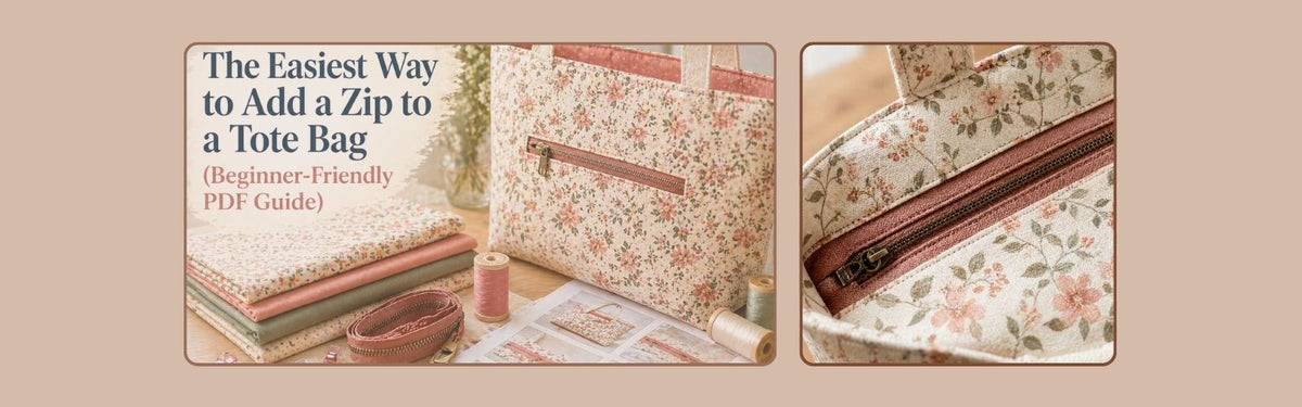 The Easiest Way to Add a Zip to a Tote Bag (Beginner-Friendly PDF Guide)