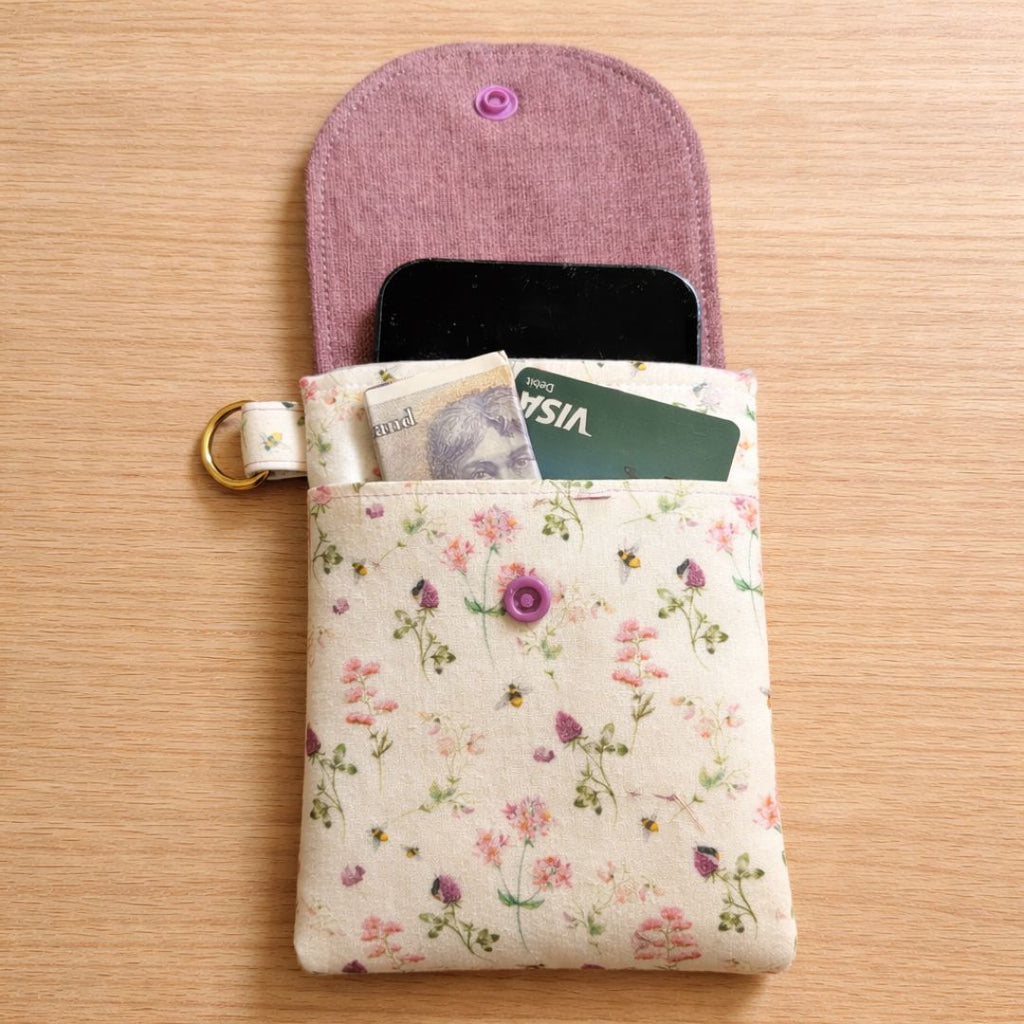 Fabric Phone Sleeve Sewing Guide – Step by Step PDF with Template