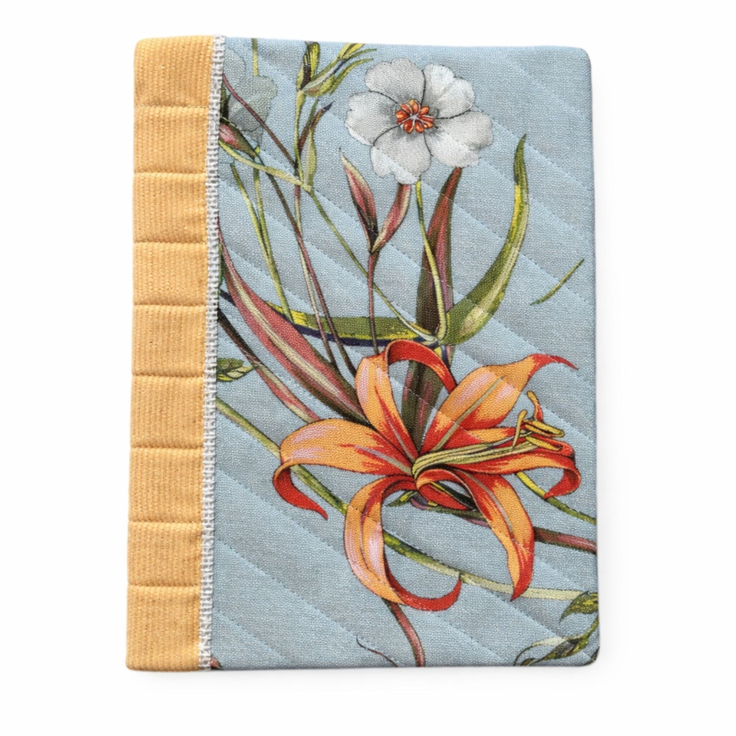 Handmade Reusable Floral Fabric Notebook Cover