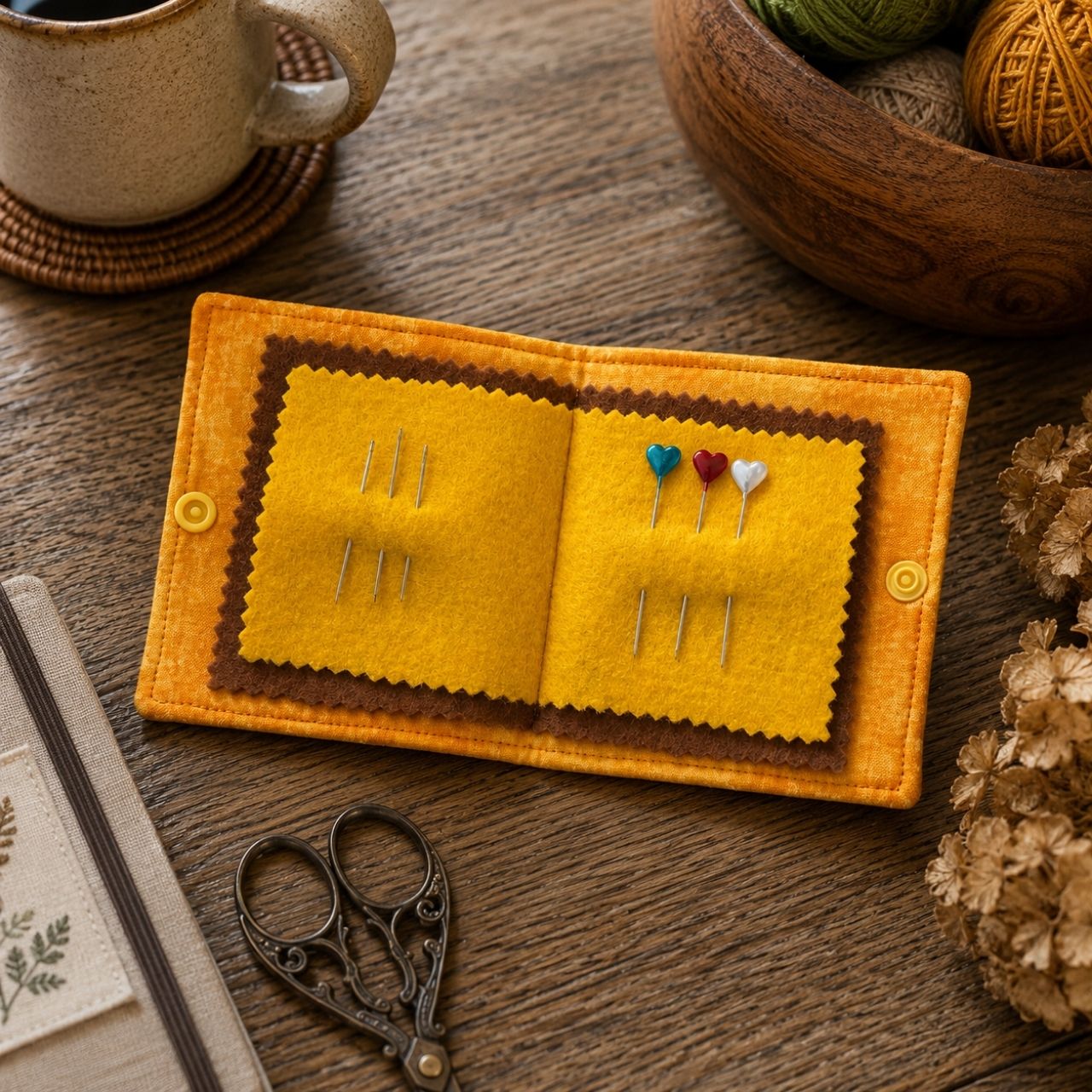 Needle Case with Four Felt Pages (Multiple Designs)