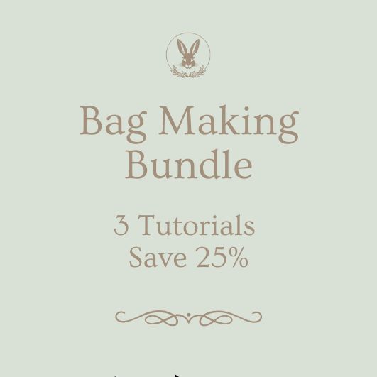 Bag Making Bundle – Tote Bag, Recessed Zip & Interfacing PDF Tutorials