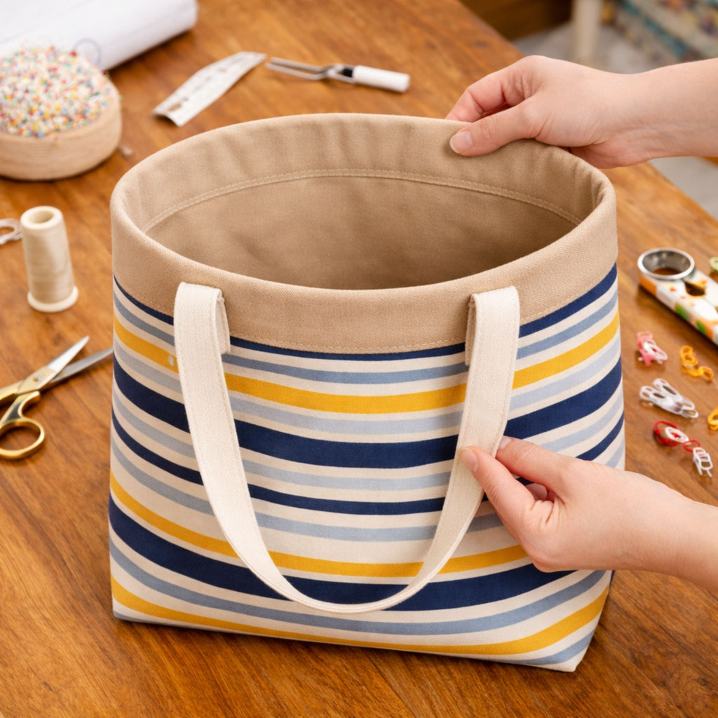Tote Bag Sewing Tutorial: How to Add a Lining That Stays Put