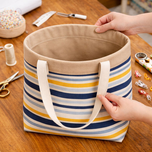 Tote Bag Sewing Tutorial: How to Add a Lining That Stays Put