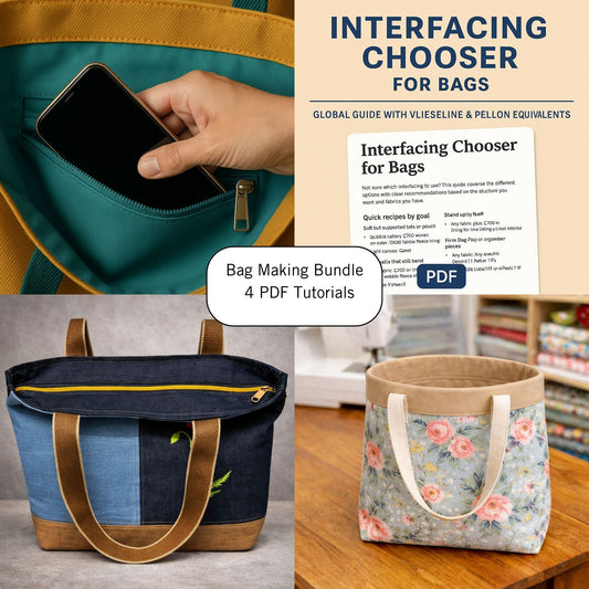 Bag-Making Bundle – 4 PDF Tutorials for Tote Bags