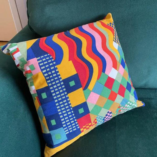 Liberty of London 'Bauhaus' Handmade Cushion Cover | Limited Edition Double-Sided Design