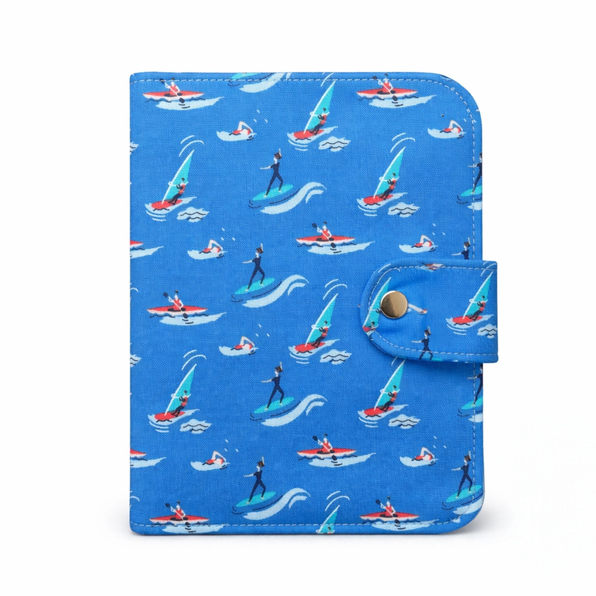 Family Passport Holder Travel Wallet | Multi-Passport & Document Organiser – Blue Surfing