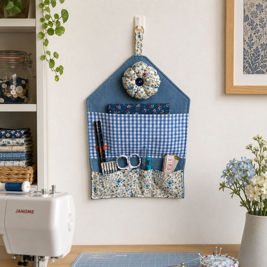 Hanging Sewing Organiser with Detachable Pin Cushion (Multiple Designs)