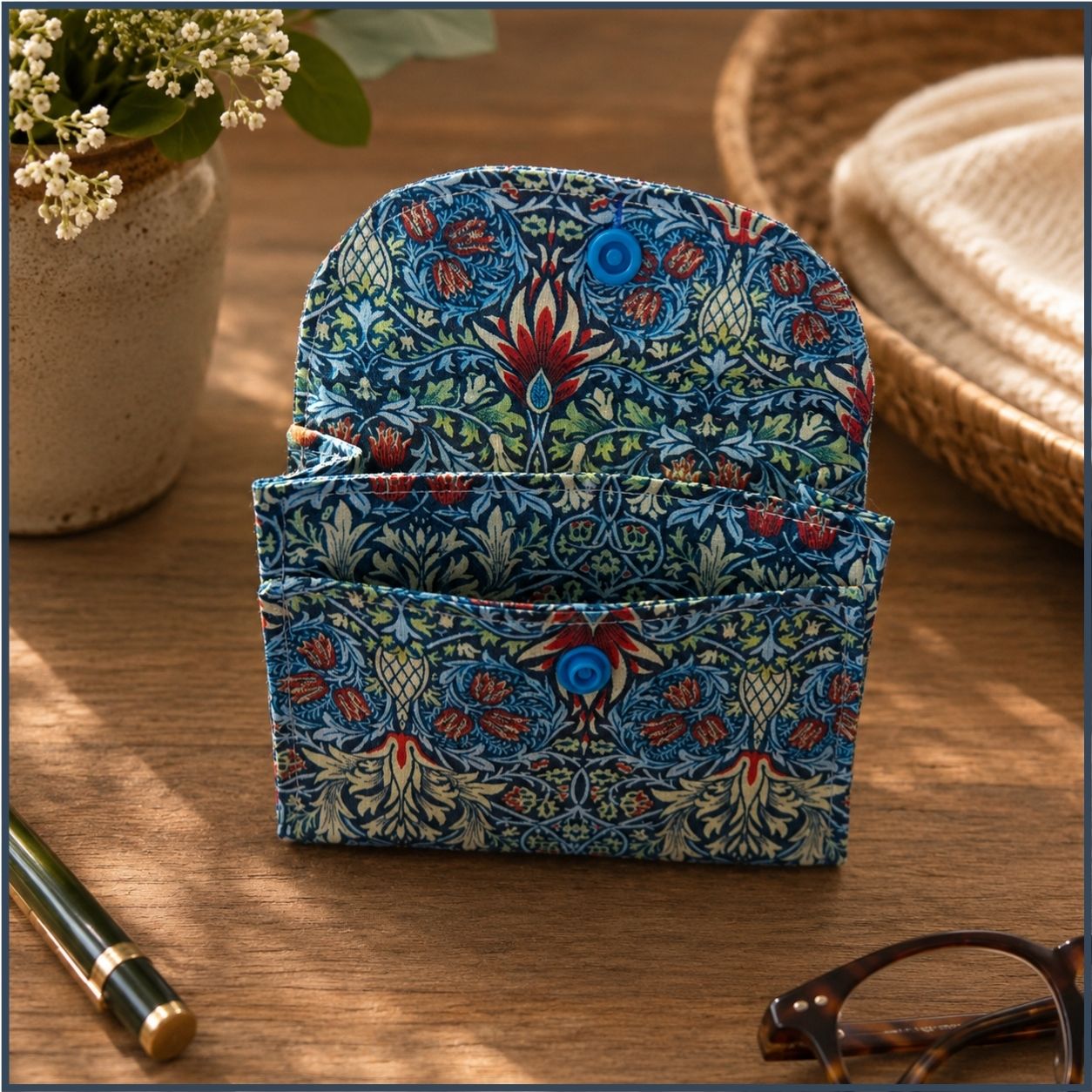 Fabric Card Wallet Sewing Pattern (PDF)