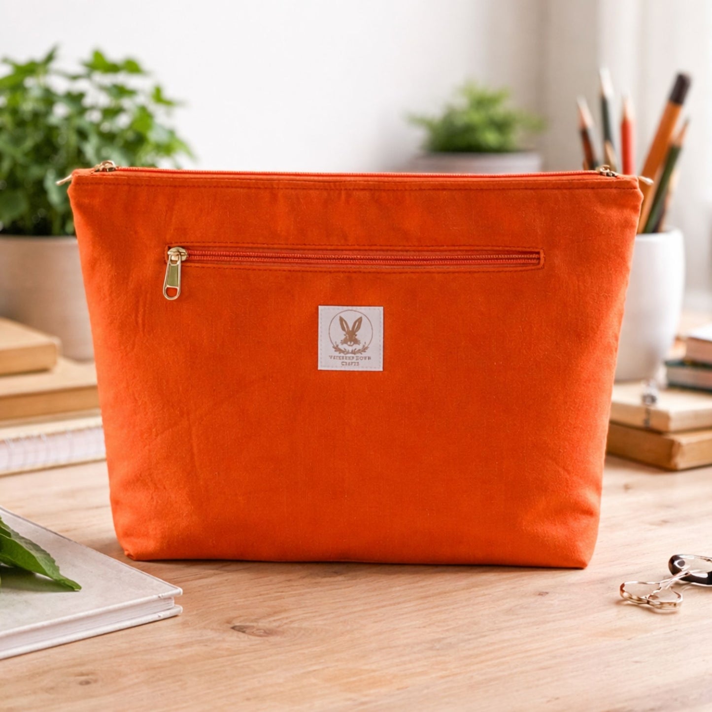 Orange Cat Project Bag