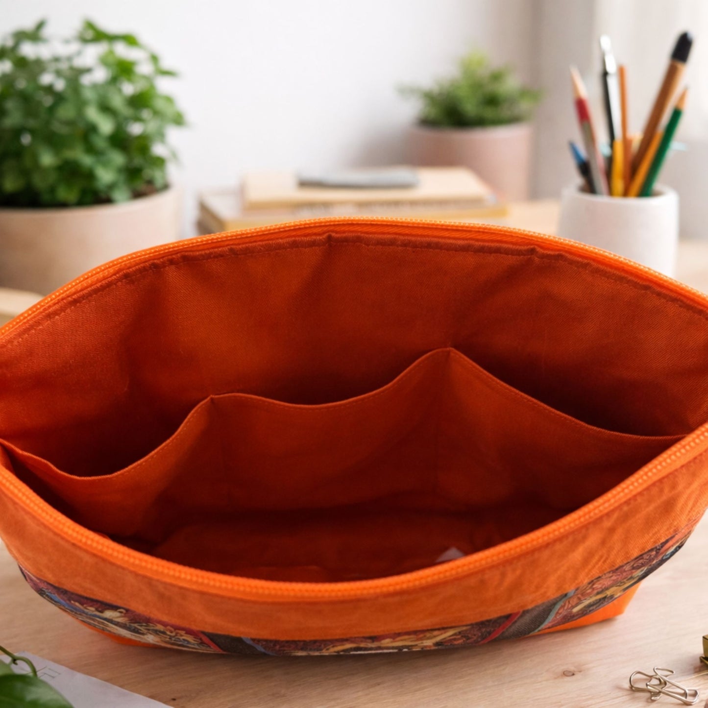 Orange Cat Project Bag