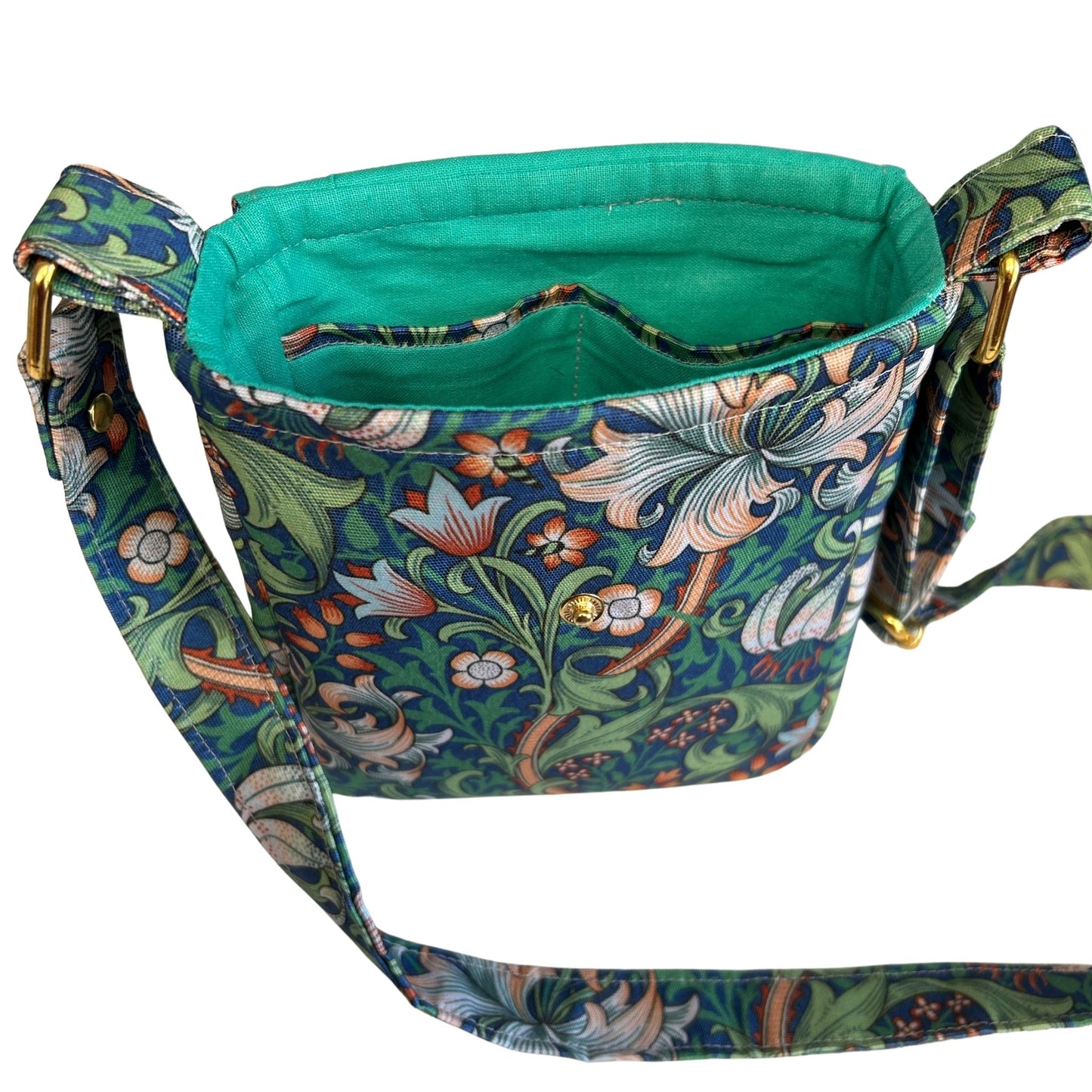 Golden Lily Midnight Crossbody Bag