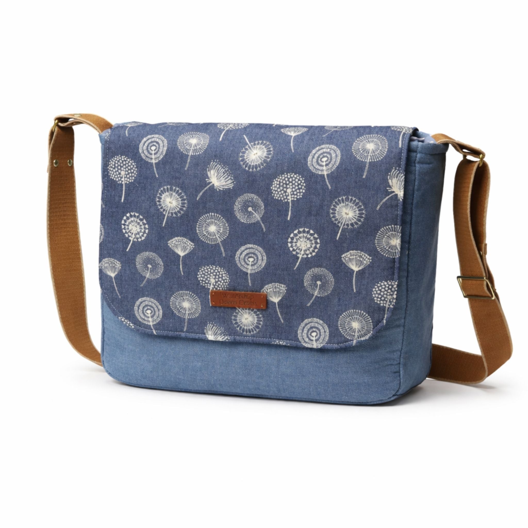 Denim Messenger Bag