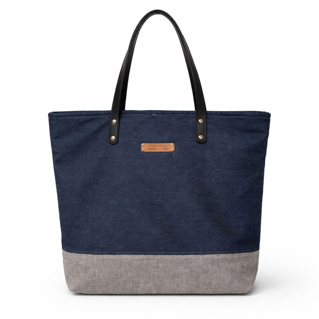 Indigo Denim Hare Tote Bag