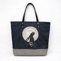 Indigo Denim Hare Tote Bag