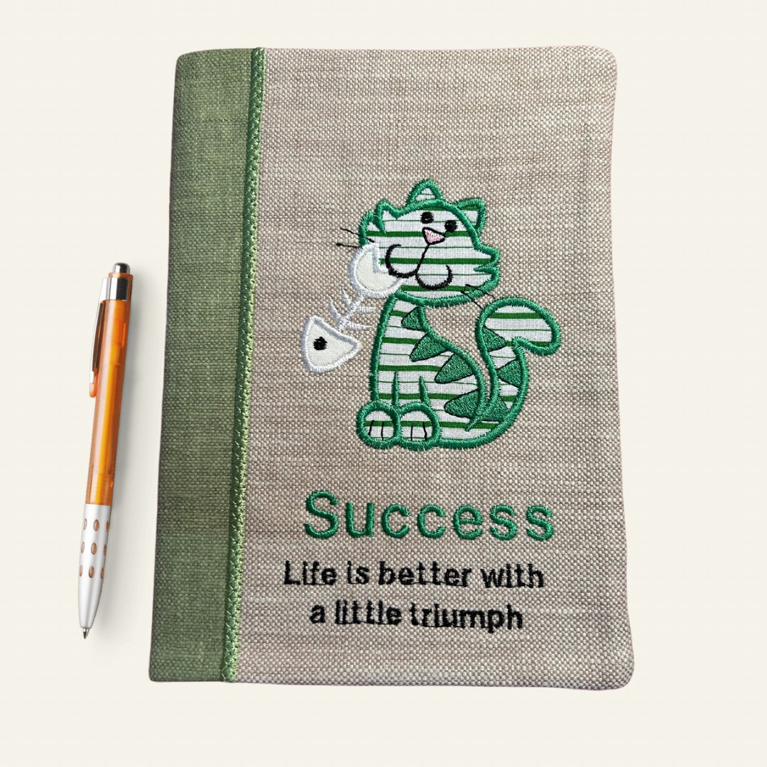 Eco-Friendly Handmade A5 Notebook Cover: Celebrate Success with Style