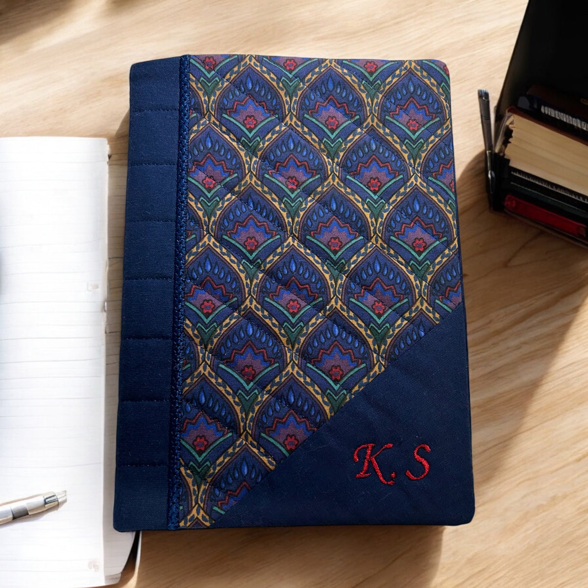 Personalised Embroidered A5 Notebook Cover