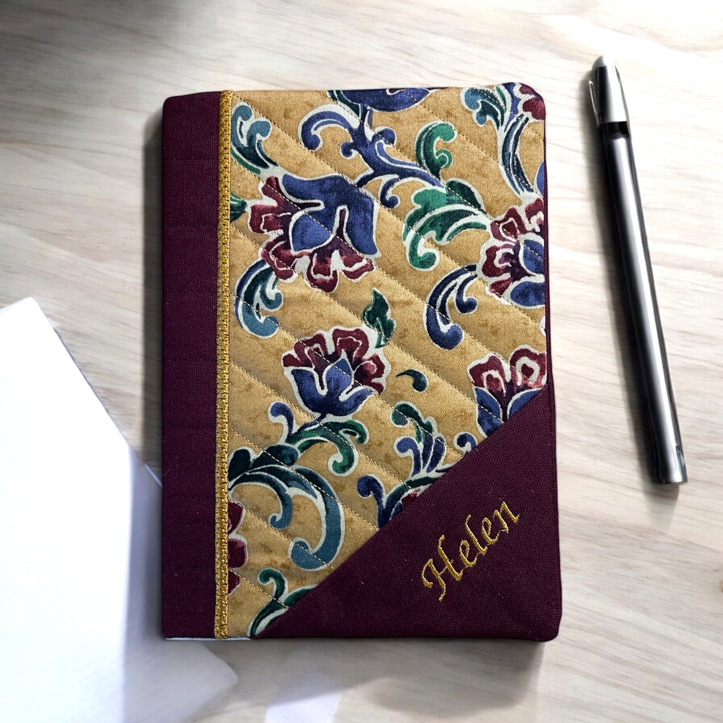 Personalised Embroidered Notebook cover