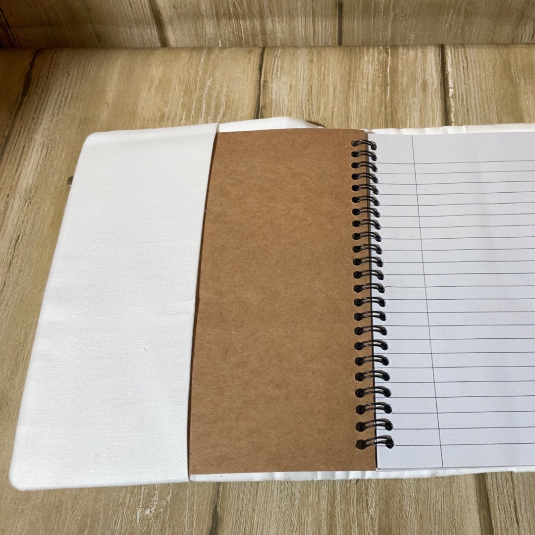 Vintage Hand-Embroidered Notebook Cover