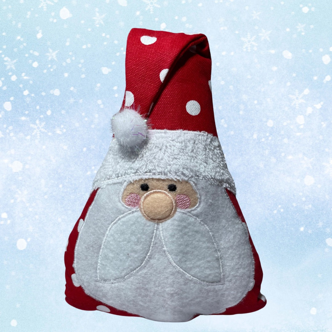 Red polka dot handmade Santa 