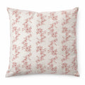 Limited Edition Handmade Cushion Cover | 18-Inch 'Daphne' red Linen Blend by Kate Forman