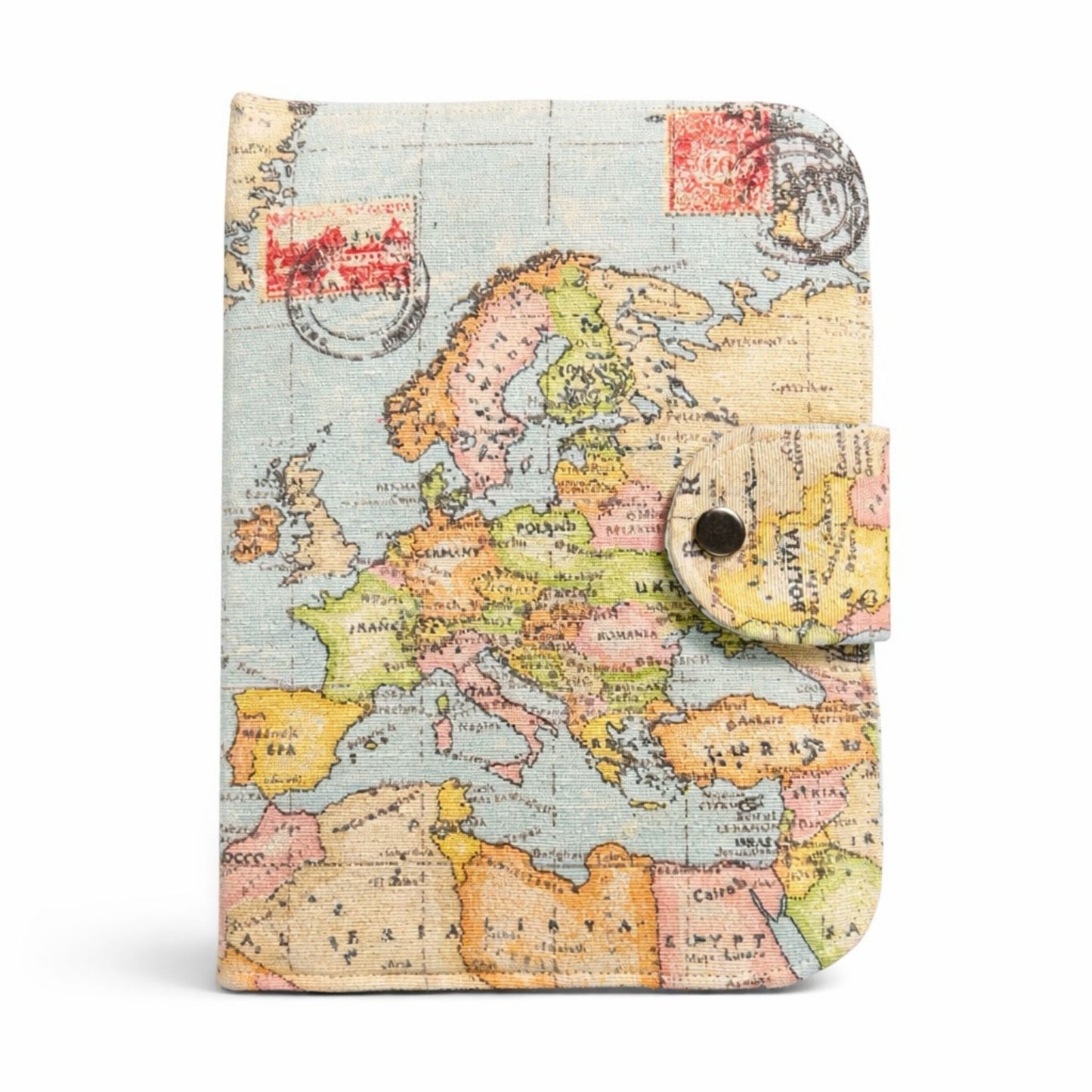 Family Passport Holder Travel Wallet | Multi-Passport & Document Organiser – Vintage World Map