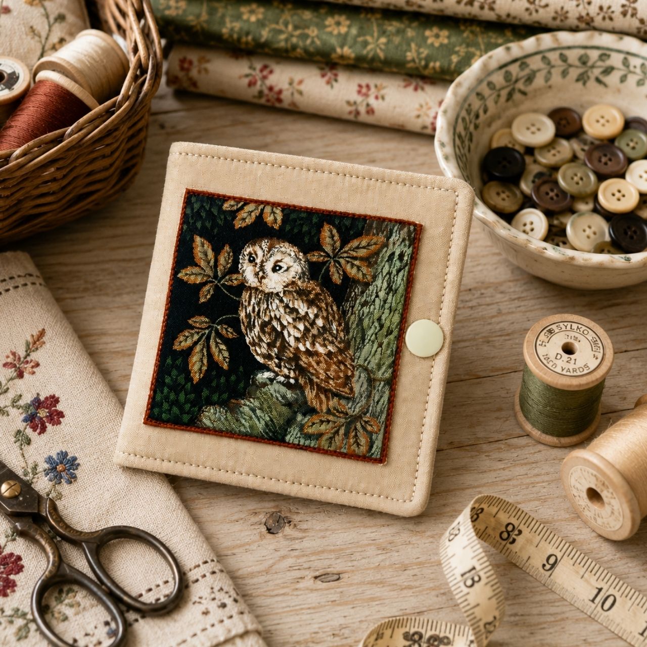 Needle Case with Four Felt Pages (Multiple Designs)