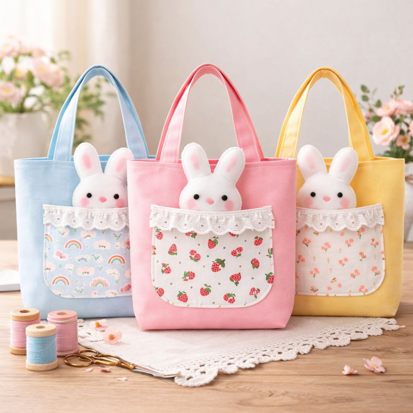 Peekaboo Bunny Tote Pattern