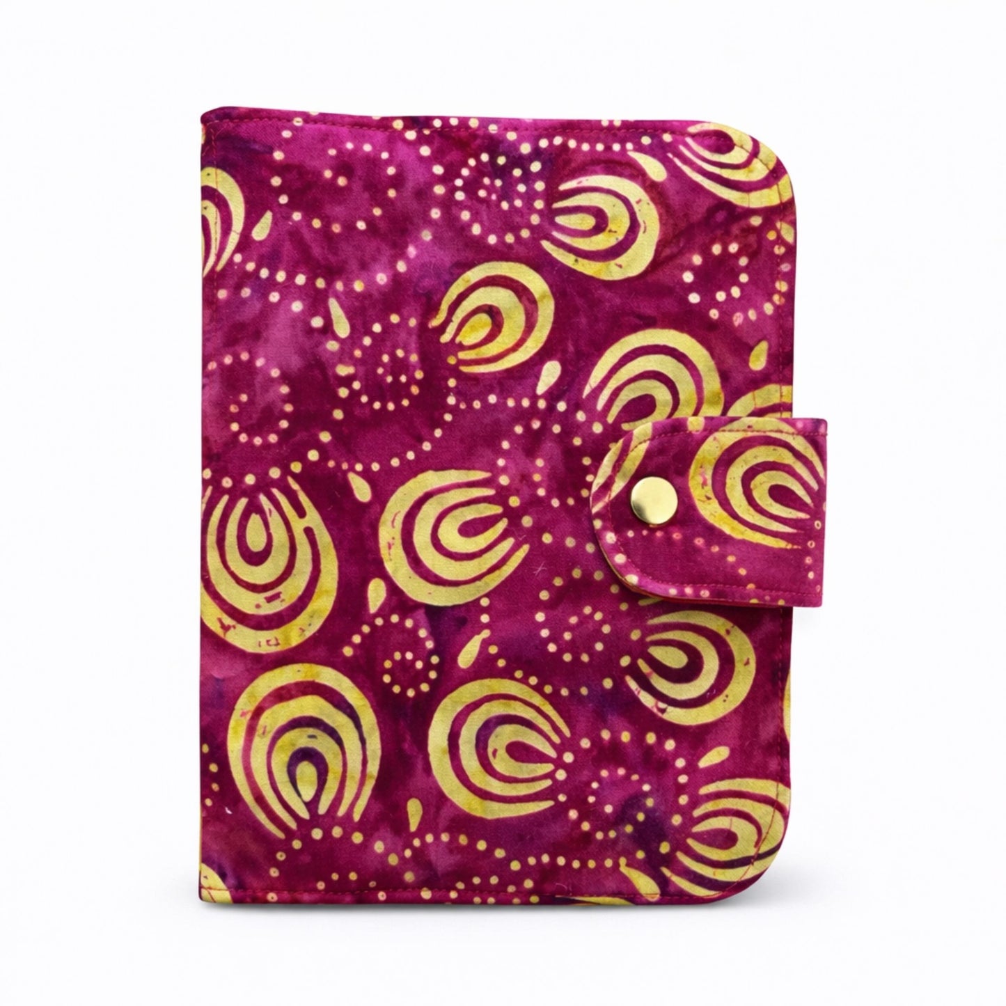 Family Passport Holder Travel Wallet | Multi-Passport & Document Organiser – Pink Batik Swirl