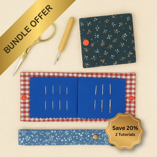 Small Accessories Bundle – Wristlet Strap & Needle Case PDF Tutorials