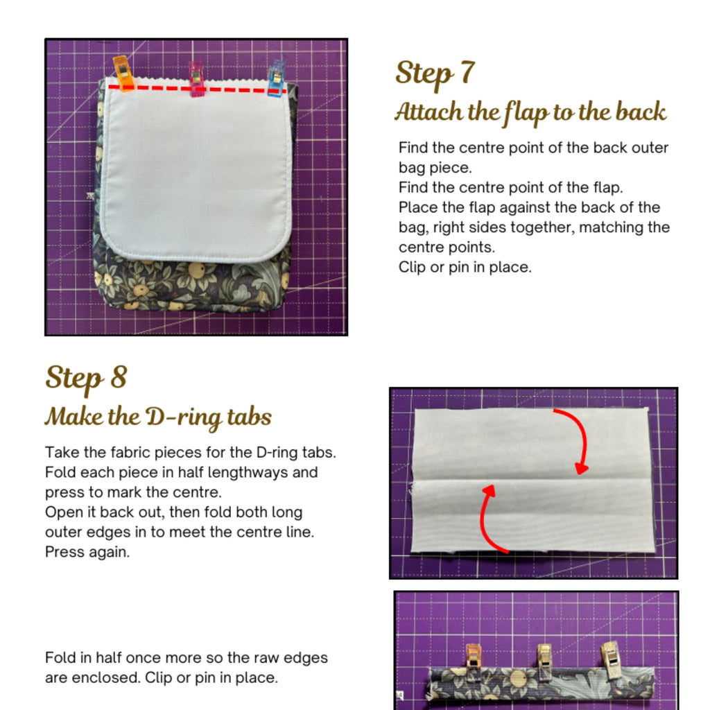 Crossbody Bag Sewing Pattern PDF – Willow