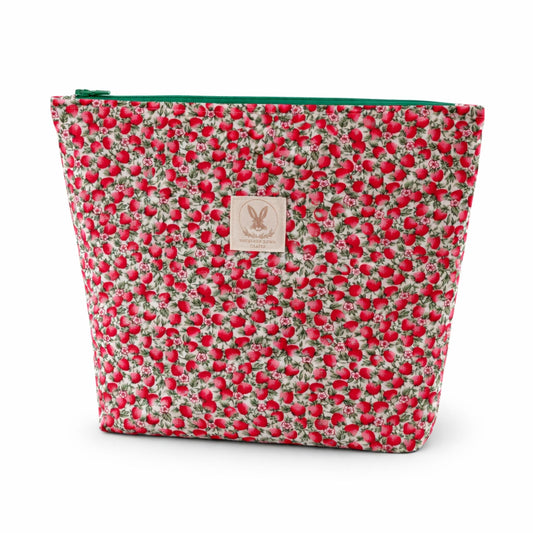 Strawberry Print Organiser Pouch