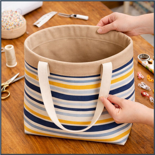 Tote Bag Sewing Tutorial: How to Add a Lining That Stays Put