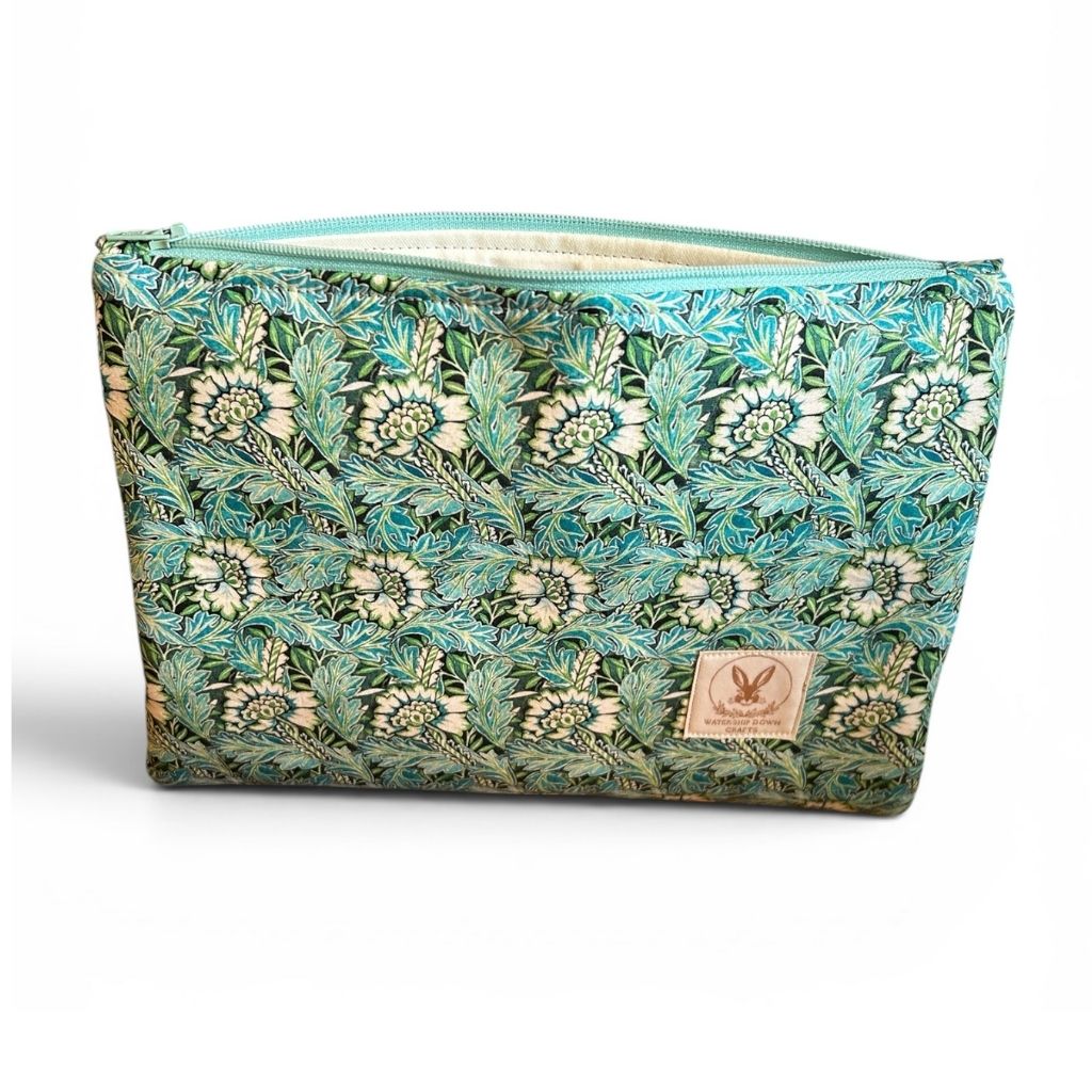 William Morris Anemone zip pouch