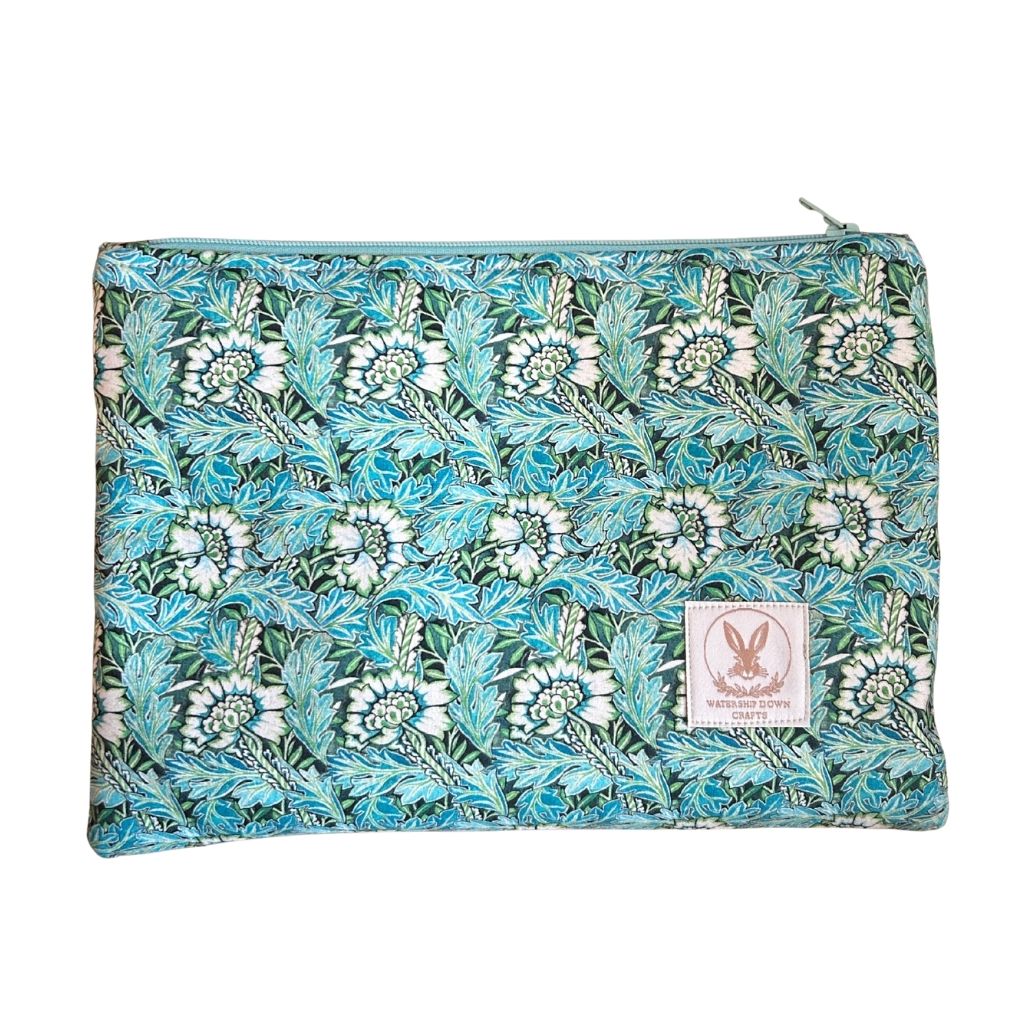 William Morris Anemone zip pouch