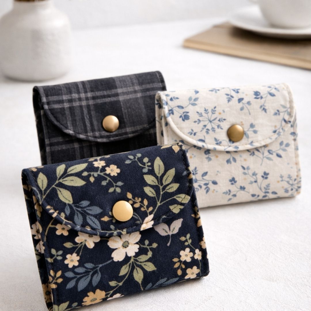 Fabric Card Wallet Sewing Pattern (PDF)