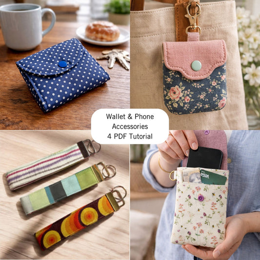 Wallet and Phone Accessories Sewing Bundle