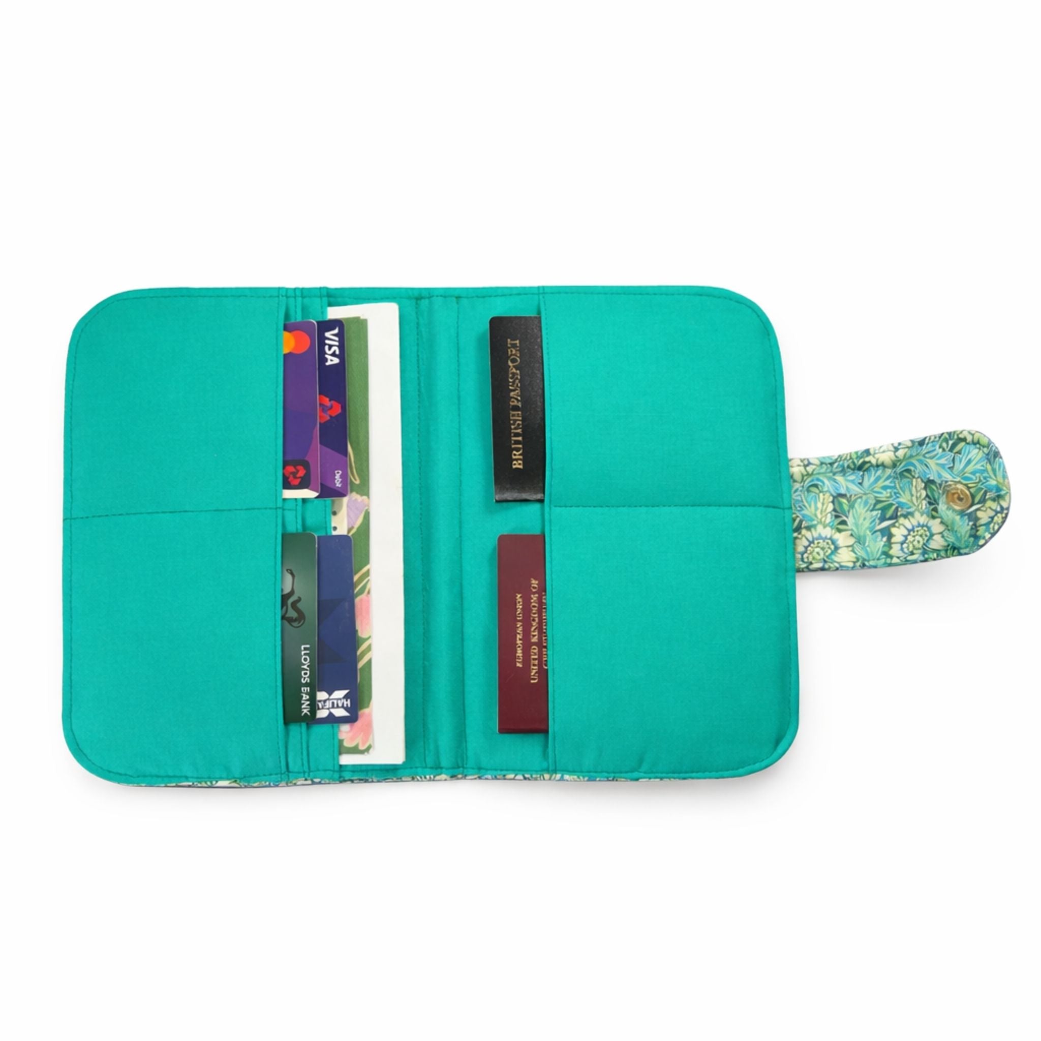 William Morris Anemone Family Travel Wallet