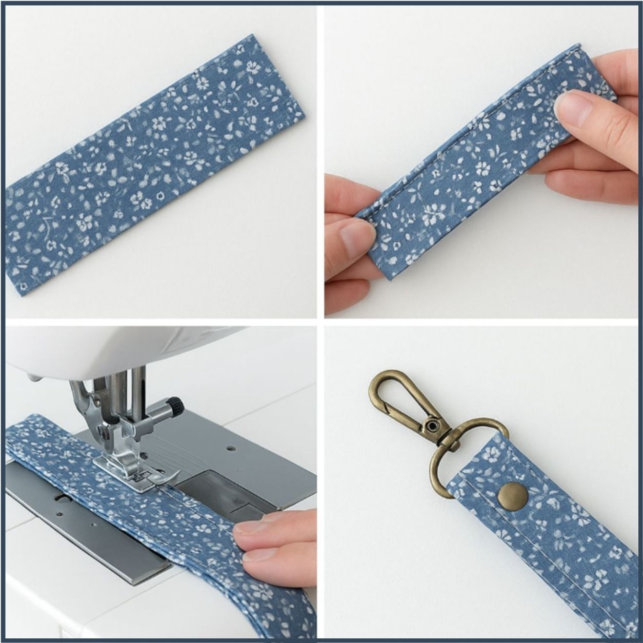 Fabric Wristlet Strap Tutorial PDF – Instant Download