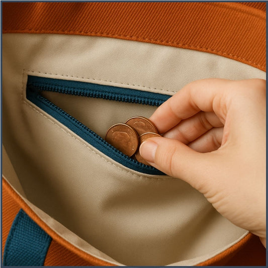 How to Put a Zip Pocket in a Tote Bag – Step-by-Step Sewing Tutorial (PDF)