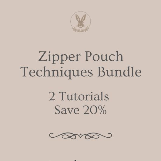 Zipper Pouch Sewing Bundle – No Dent Sides & Boxed Pouch PDF Tutorials