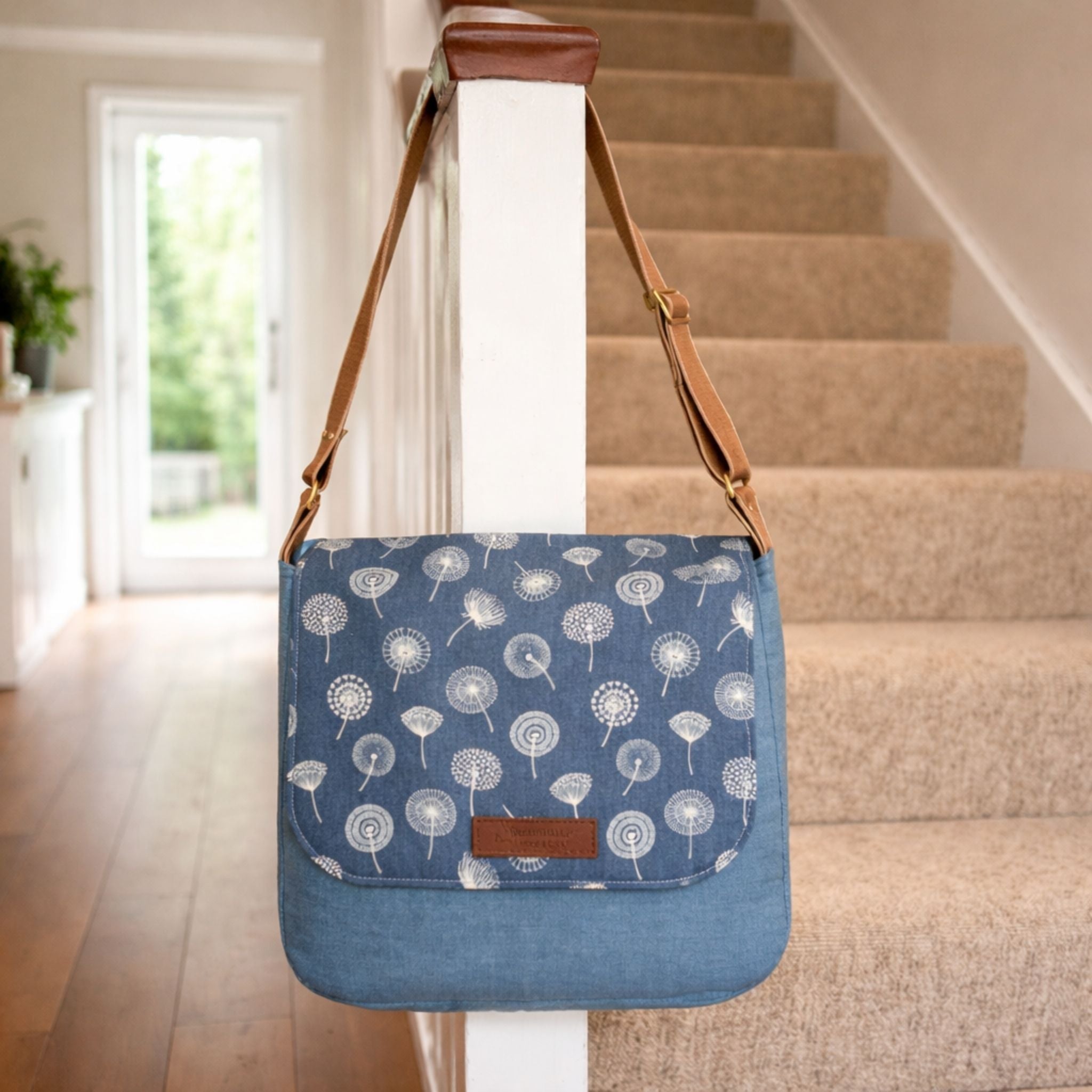 Denim Messenger Bag