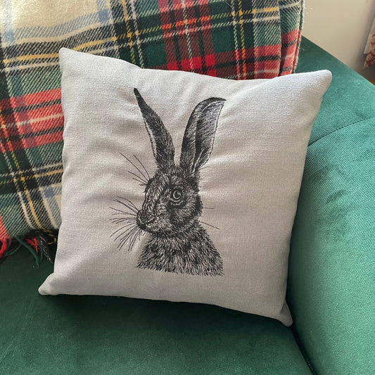 Handmade Rabbit Cushion - Lifestyle