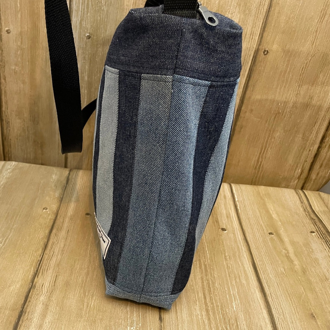 Handmade Repurposed Denim Crossbody Bag