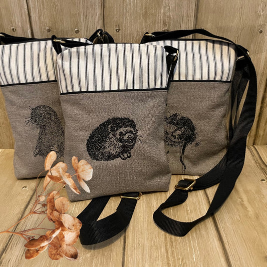 Handmade British Wildlife Crossbody bag