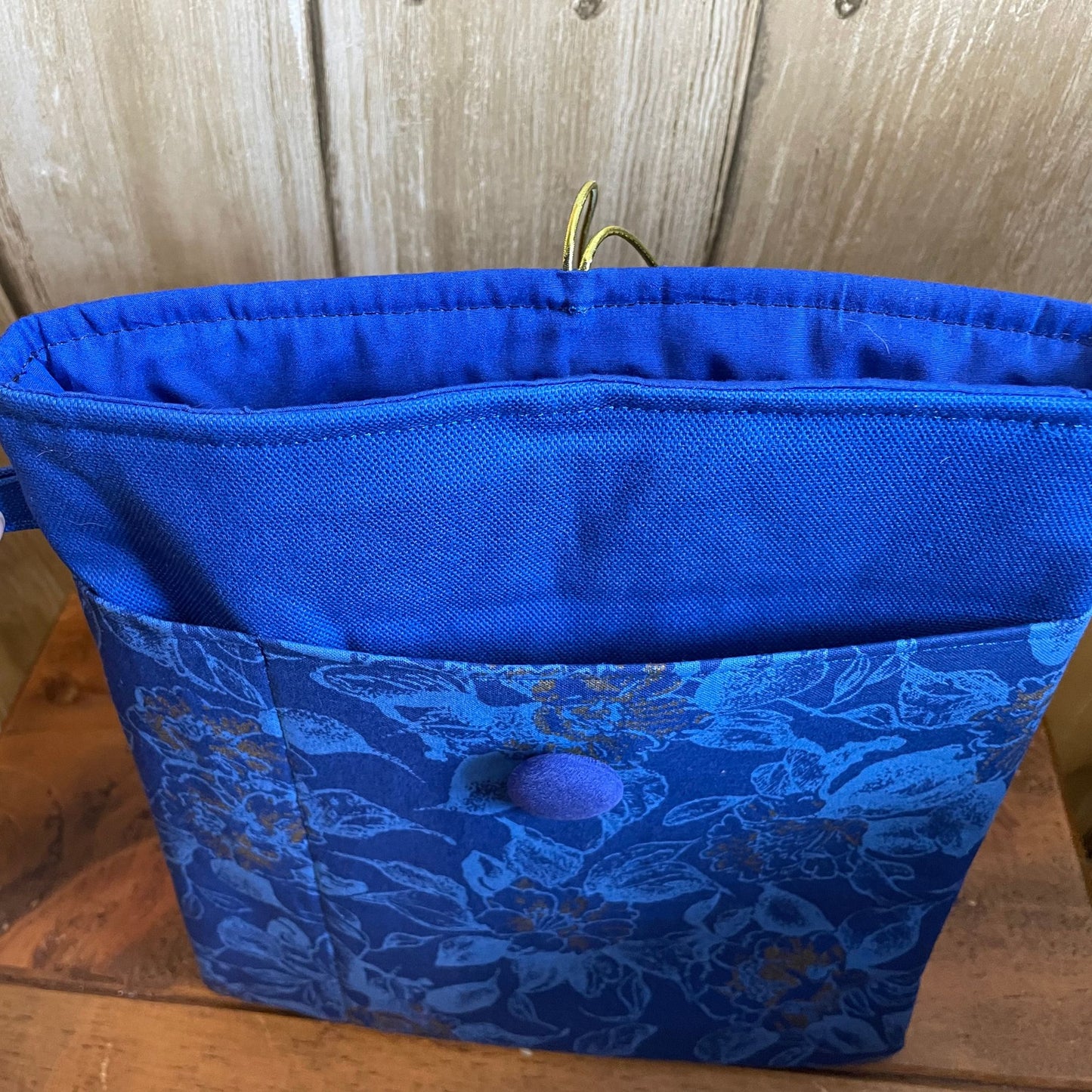 Tablet Sleeve royal blue pockets